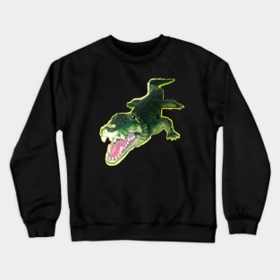 Crocodile alligator reptile mammal Crewneck Sweatshirt